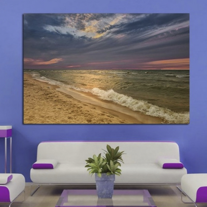 Πίνακας σε καμβά με Τοπία Αμμώδης παραλία